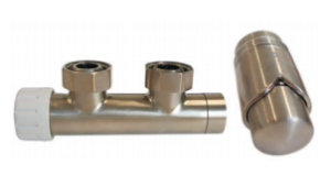 Schlosser zestaw Duo-Plex  figura kątowa, prawa  - stal - 2 szt. Nypel 1/2 x 3/4 - 602100009